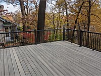 <b>Trex Transcend Island Mist Decking with Black Ultralox Aluminum Railing in Hyattsville MD</b>